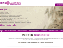 Tablet Screenshot of beingluminous.com
